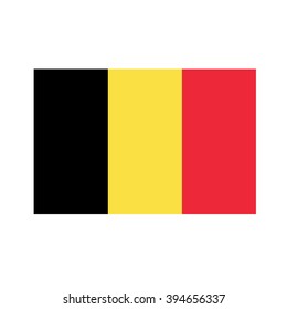 Vector illustration of  Belgium flag