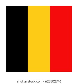 vector illustration of Belgium flag