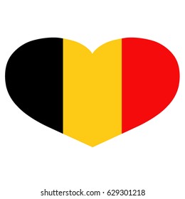 vector illustration of Belgium flag