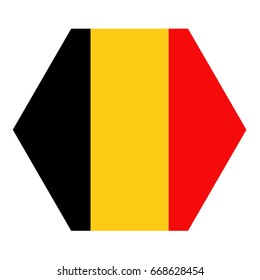 vector illustration of Belgium flag 