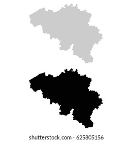 vector illustration of Belgium map