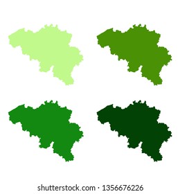vector illustration of Belgium maps