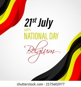 Vector illustration for Belgium National Day