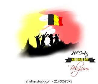 Vector illustration for Belgium National Day