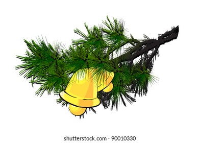 vector illustration of  bell