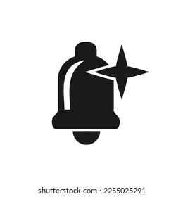 Vector illustration, bell icon. Isolated on a white background.