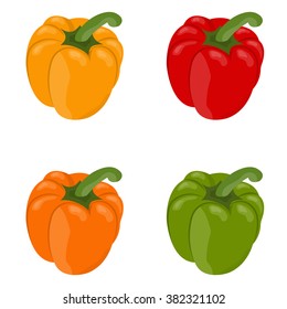 Vector illustration of bell peppers