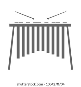 Vector illustration of bells orchestralisolated on a white background. Black and white. Bells orchestral, musical instrument in flat style.