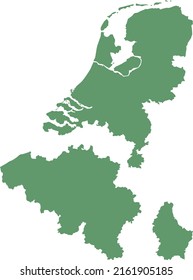 Vektorgrafik der Benelux-Länder
