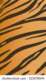 Vector illustration of bengal tiger stripe pattern