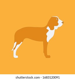 vector illustration of Bernese Mountain Dog