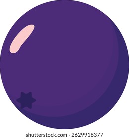 Ilustración vectorial de bayas de açaí en un estilo decorativo. Perfecto para proyectos digitales, envases de alimentos, obras de arte culinarias, productos naturales y temas de estilo de vida saludable.