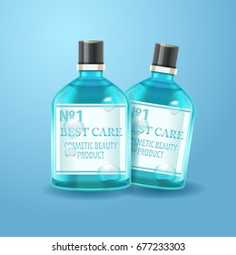 Vector illustration, best care cosmetic natural product