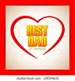 vector illustration of Best Dad background