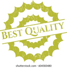 Vector illustration of Best Quality rubber stamp

