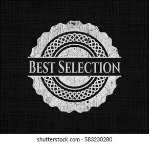 Ilustración vectorial de la mejor selección en pizarra en negro
