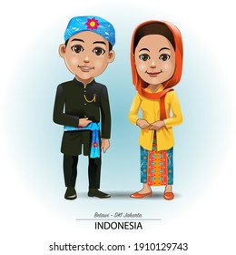Vector illustration, Betawi traditional cloth, DKI Jakarta. svg