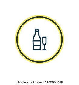 Vector illustration of beverage icon line. Beautiful events element also can be used as drink icon element.