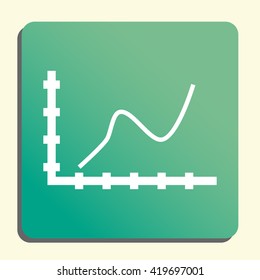 Vector illustration of bezier chart icon. Premium quality web icon.