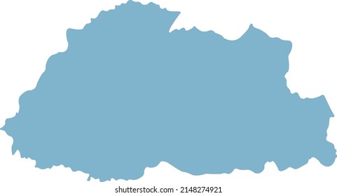 Vector illustration of Bhutan map