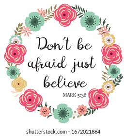 vector illustration of Bible inspirational verse. Bible quote, Christian. 