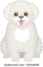 Vector Illustration of a Bichon Frise