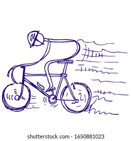 vector illustration of a bicycle