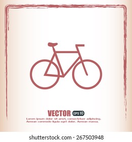 Vector illustration of bicycle 