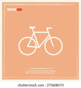 Vector illustration of bicycle 