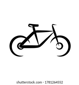 Vector illustration of a bicycle graphic