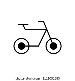 Vector illustration of a bicycle icon