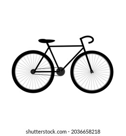 vector illustration of a bicycle icon