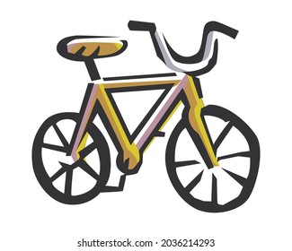 Vector illustration of bicycle. Logo design comcept inspiration for your company and business.