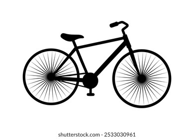 vetor ilustração bicicleta logotipo silhueta