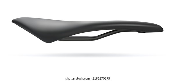 Vector illustration, bicycle saddle, road sports saddle
