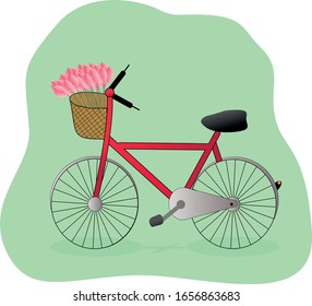 Vektorillustration-Illustration eines Fahrrads zur Verwendung in Poster, Aufklebern und Design