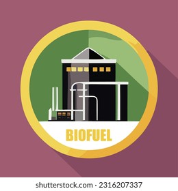 Vector illustration of bifuel energy. Green energy. renewable energy source