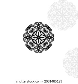 Vektorgrafik von großen schönen Linien mandala, einzelne Design-Objekt