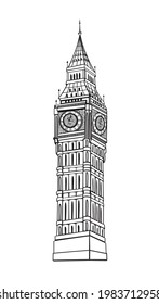 Vector illustration of Big Ben