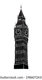 Vector illustration of Big Ben