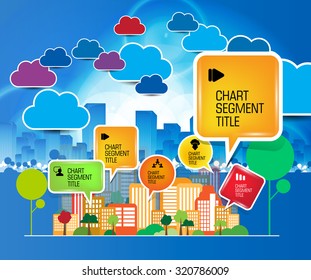 Vector illustration of Big City