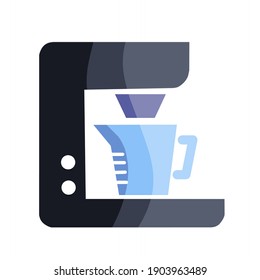 vector illustration of big mixer.  illustrations for interiors, household furniture, home appliance.  flat minimalist design eps 10
