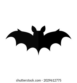 Vector illustration of a big paper bat isolate. For Halloween decoration and holiday banners