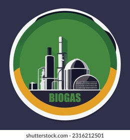 Vector illustration of bigass energy. Green energy. Renewable energy source