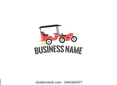 Vector illustration of bike logo design. Isolated on white background.