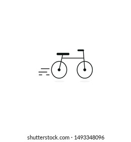 Vector illustration bike symbol or icon. isolated on white background