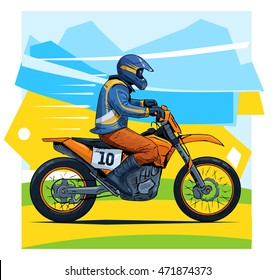 1,114 Dirt bike drawing Images, Stock Photos & Vectors | Shutterstock