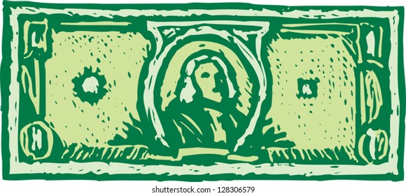 Vector illustration of a bill