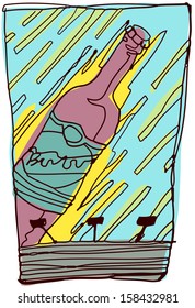 Ilustración vectorial de una valla publicitaria