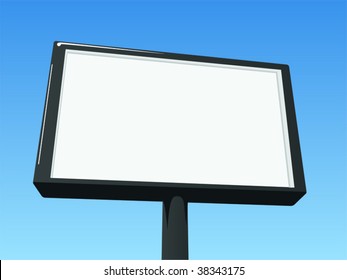Vector illustration of a billboard
